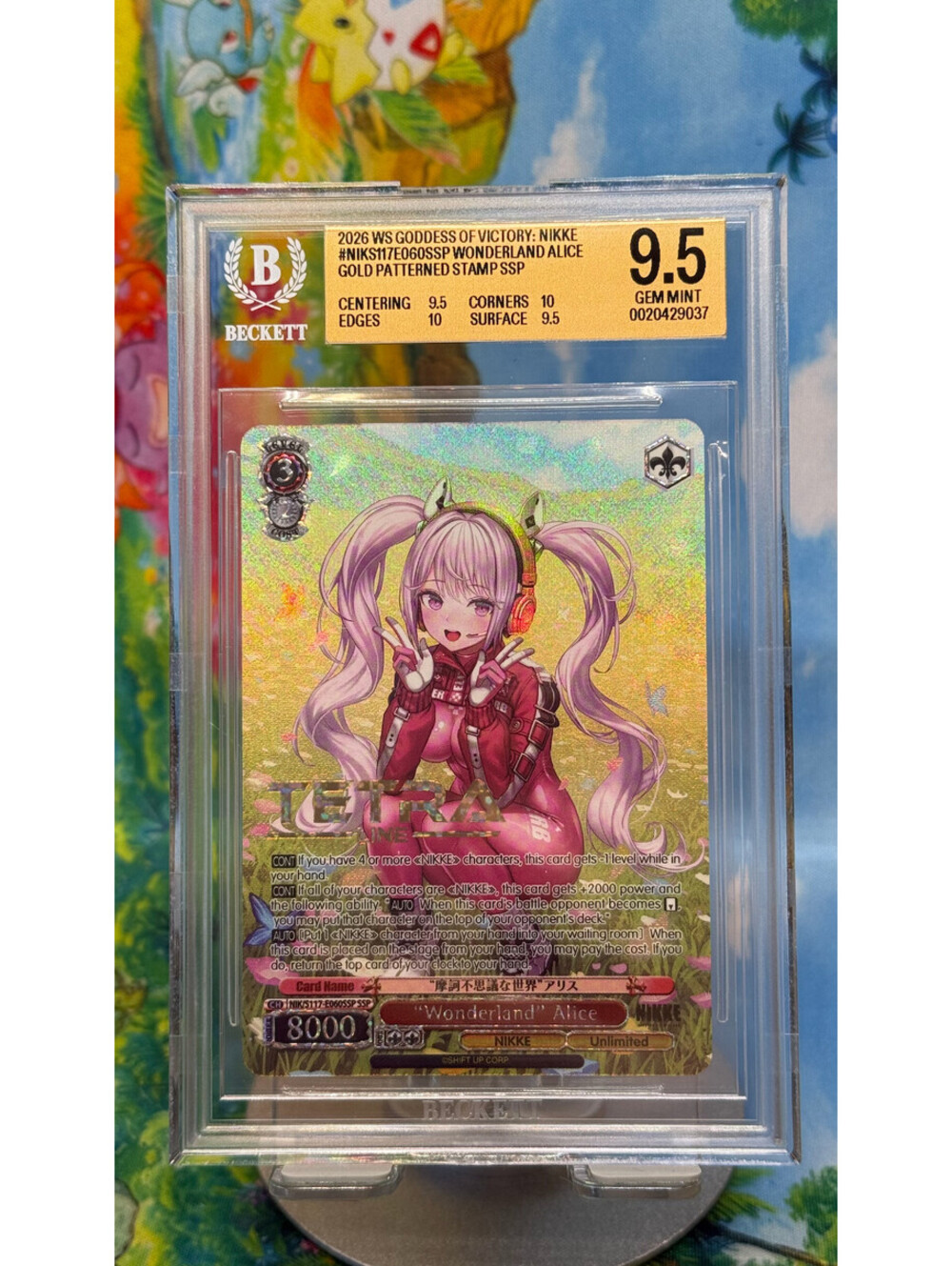 Wonderland Alice Weiss Schwarz NIKKE SSP Gold Stamp English BGS 9.5